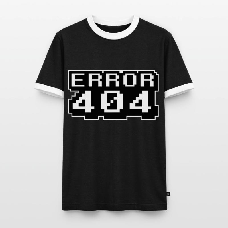 Computer Programming Internet - Error 404 Men's Ringer Shirt