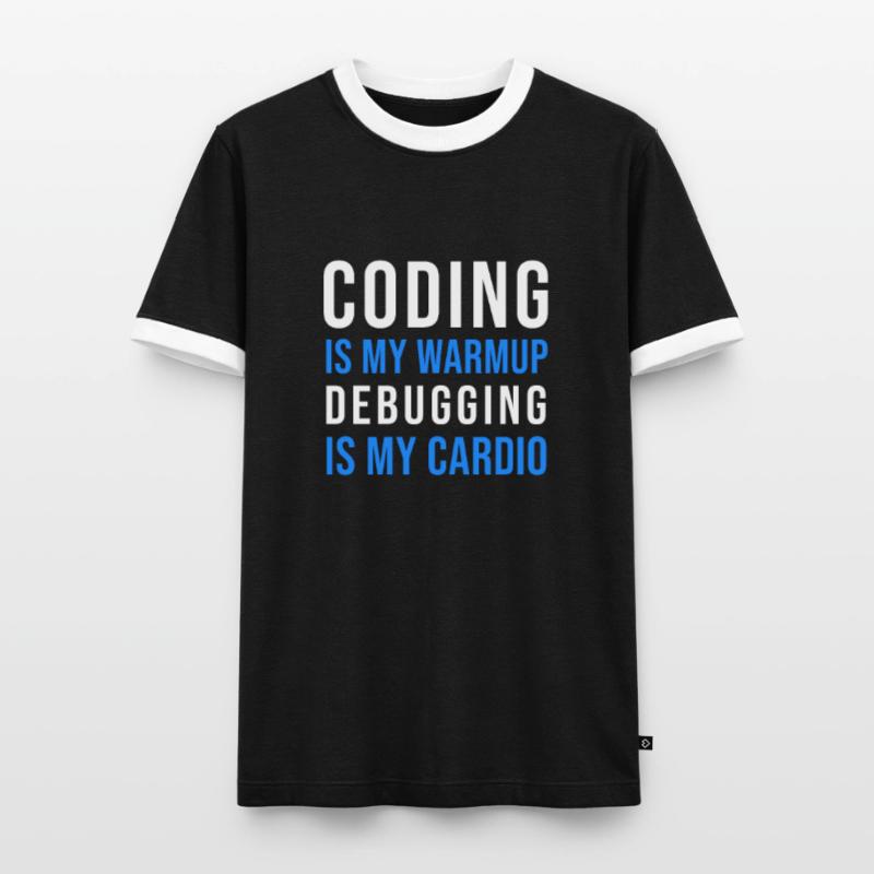 Funny Programmer Saying Coding Computer Science Men's Ringer Shirt