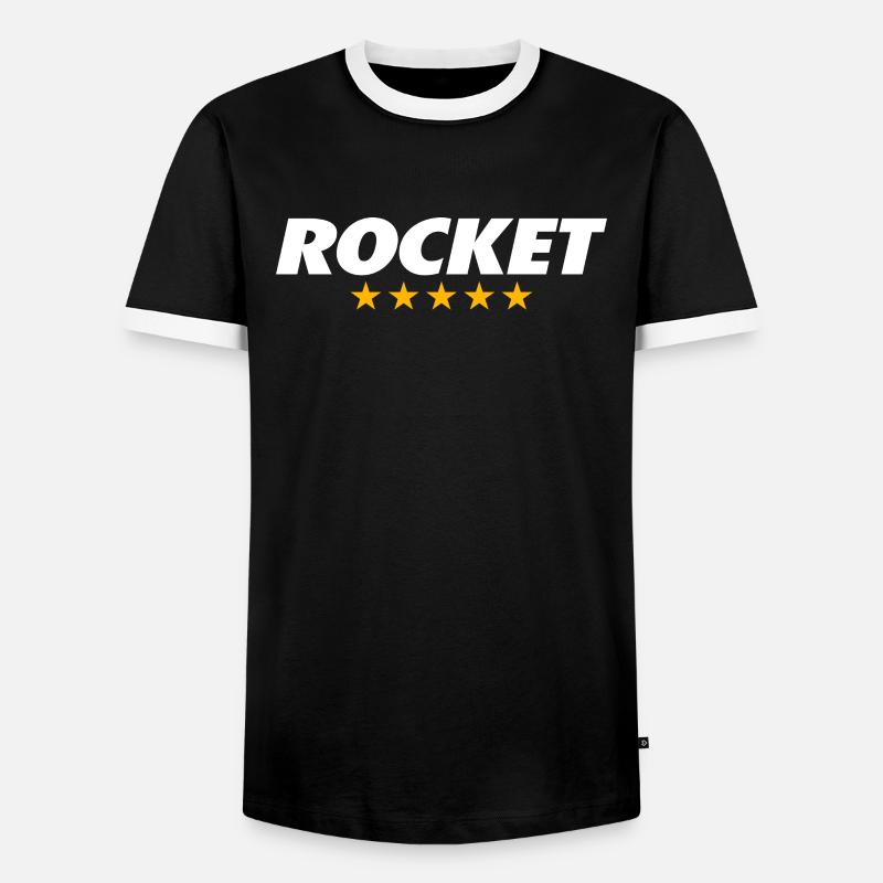 ROCKET ROCKET - T-shirt contrasté Homme - noir/blanc