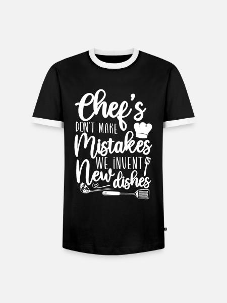 Cooking Cook Kitchen Chef Chefs - Men's Ringer Shirt - black/white