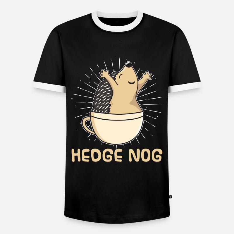 Hedgehog - Men's Ringer Shirt - black/white
