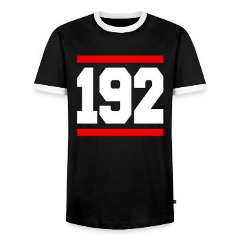 It took me 192 years to look this good - Männer Kontrast-T-Shirt - Schwarz/Weiß - Vorne - AI Model Female 172 light (172cm) & AI Model Male 178 light (178cm)