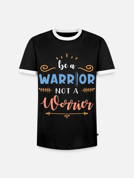 Inspiration Zitat Spruch Kämpfer - Männer Kontrast-T-Shirt - Schwarz/Weiß