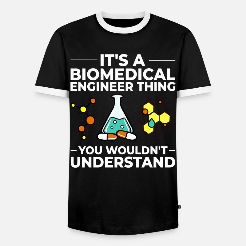 Biomedical Medical Technology Bioengineering - Men's Ringer Shirt - black/white