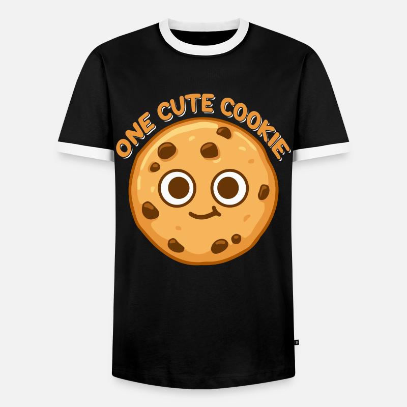 Cookie - Männer Kontrast-T-Shirt - Schwarz/Weiß