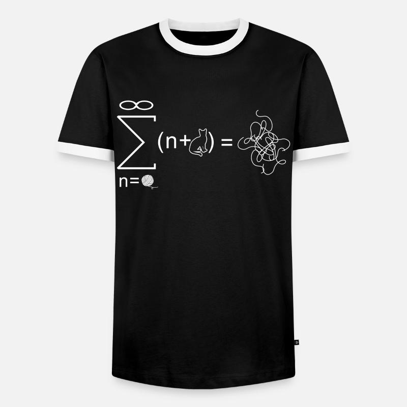 String Theory Physicist Physics Gift - Men's Ringer Shirt - black/white
