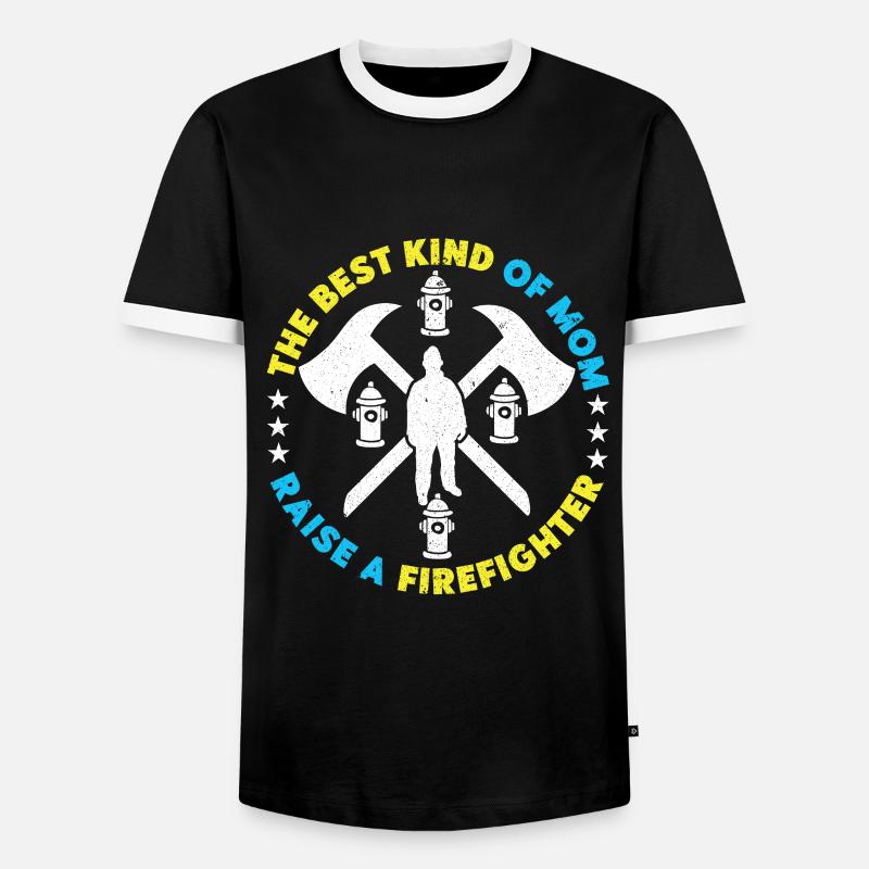 Firefighter Firefighter Firefighter - Men's Ringer Shirt - black/white
