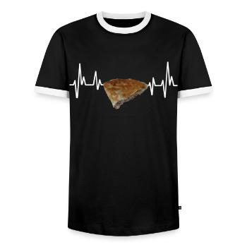 Balkan Hrvatska Apc Balkan Jebiga Hrvatska Croates - T-shirt contrasté Homme - noir/blanc - Devant - AI Model Female 172 light (172cm) & AI Model Male 178 light (178cm)