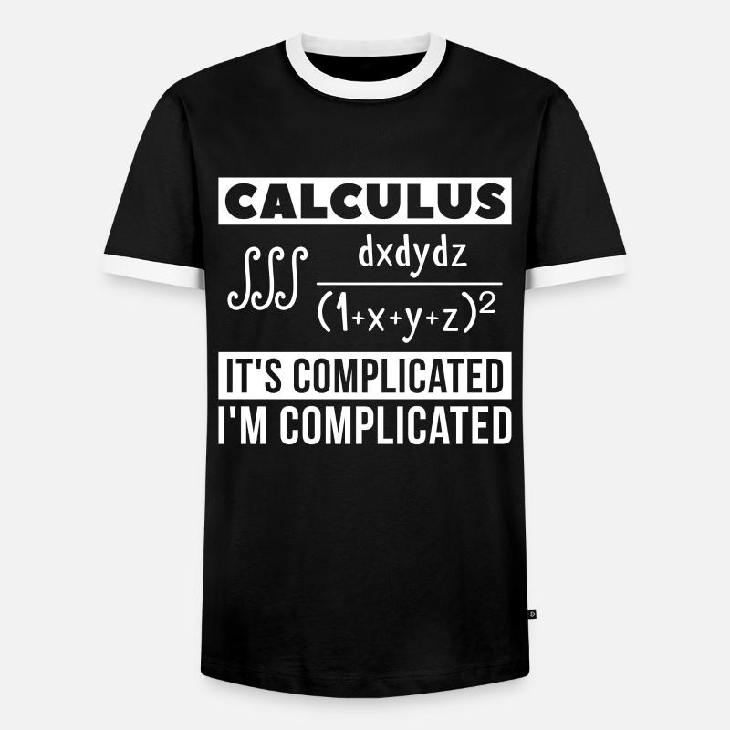Math Mathematics - Men's Ringer Shirt - black/white