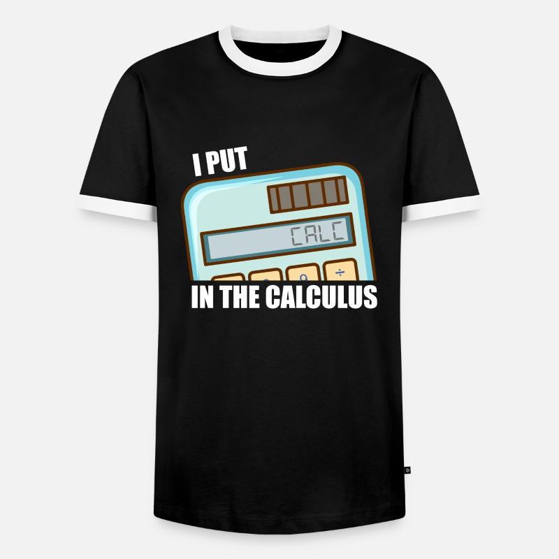 Math Mathematics - Men's Ringer Shirt - black/white
