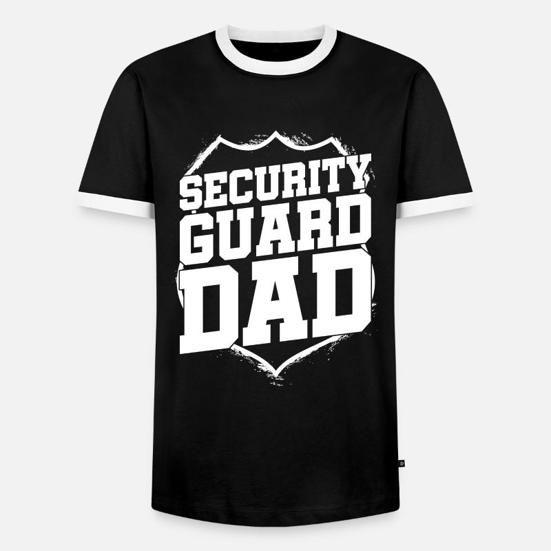 Security Security Guard Security Service - Men's Ringer Shirt - black/white