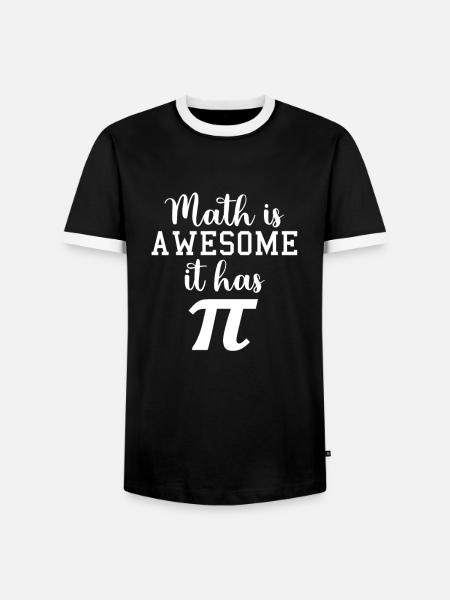 Math Mathematician Teacher Student - Men's Ringer Shirt - black/white