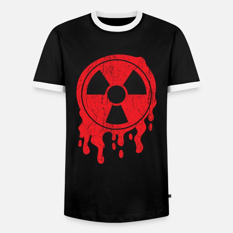 Radioactive - Men's Ringer Shirt - black/white