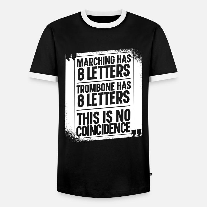 Trombone - Men's Ringer Shirt - black/white