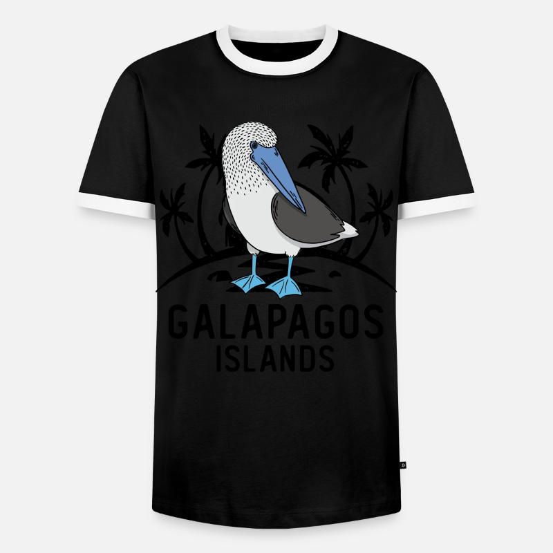Gannets Seabirds Blue-footed - Men's Ringer Shirt - black/white