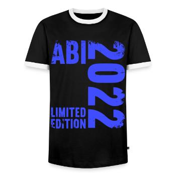 Abitur Gymnasium Damen und Herren Abi 2022 - Männer Kontrast-T-Shirt - Schwarz/Weiß - Vorne - AI Model Female 172 light (172cm) & AI Model Male 178 light (178cm)