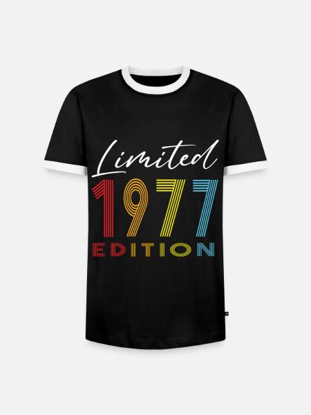 Limited Edition 1977 - Men's Ringer Shirt - black/white
