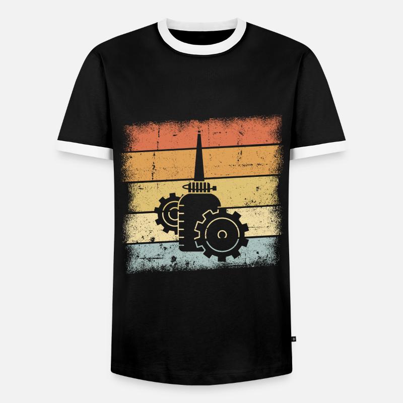 Engineer - Men's Ringer Shirt - black/white
