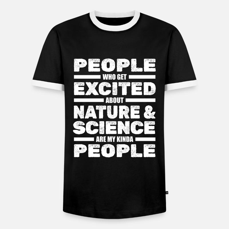 Physik Physiker - Männer Kontrast-T-Shirt - Schwarz/Weiß