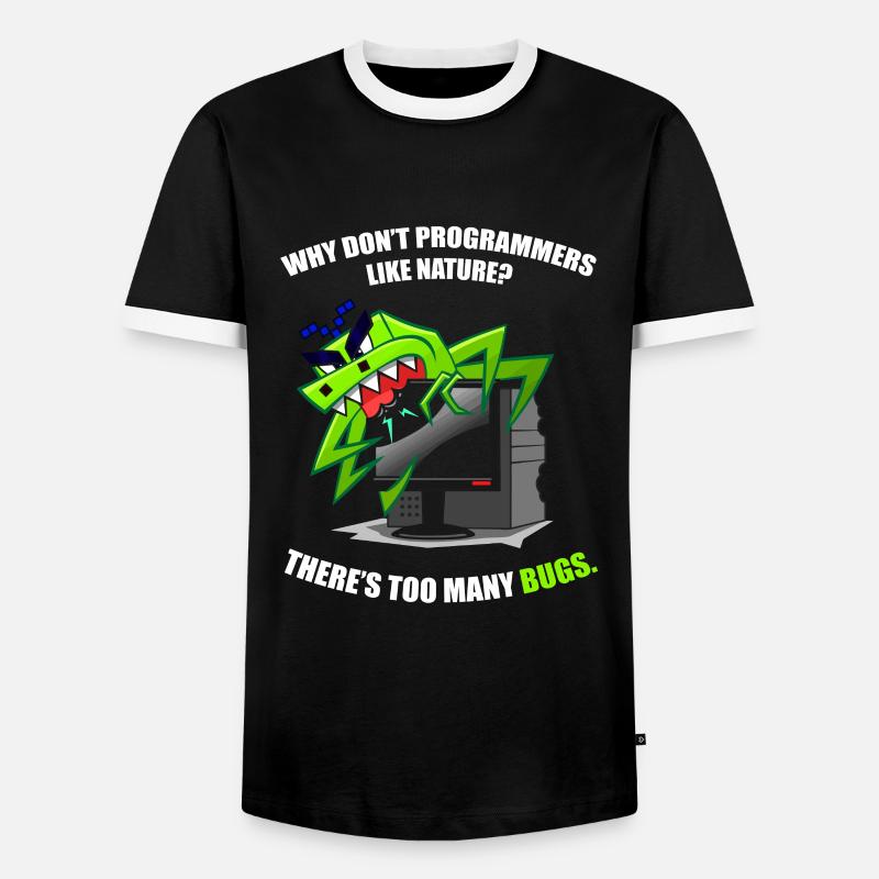 Programmer Coder Software Developer - Men's Ringer Shirt - black/white