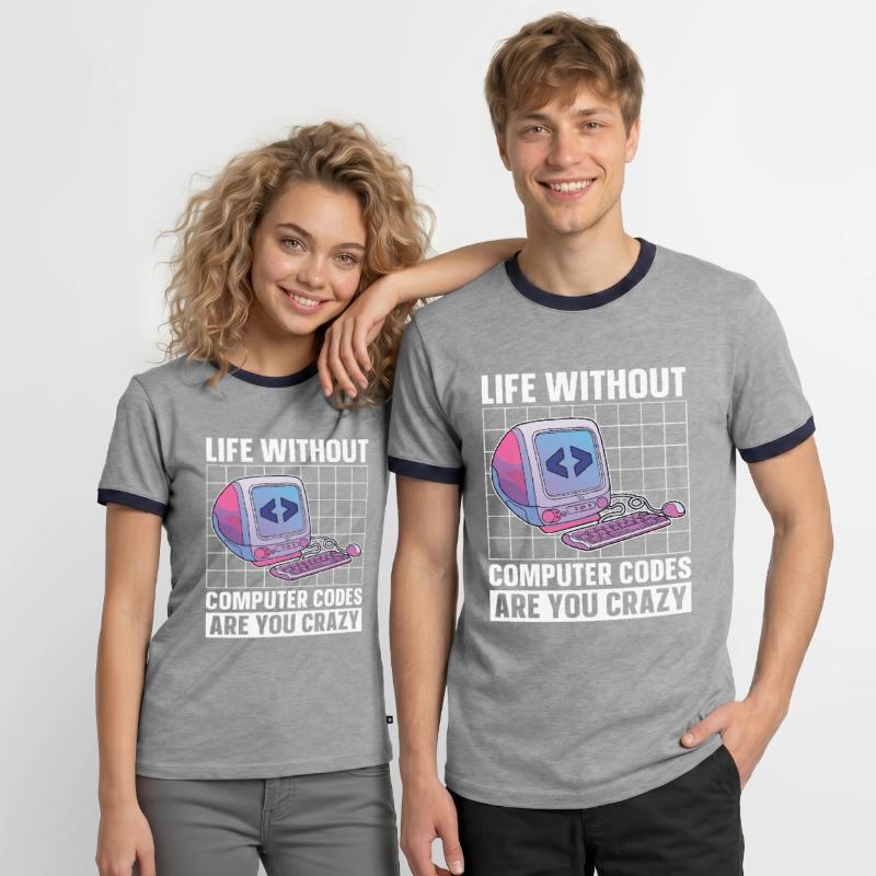 Programmer Coder Software Developer Men's Ringer Shirt