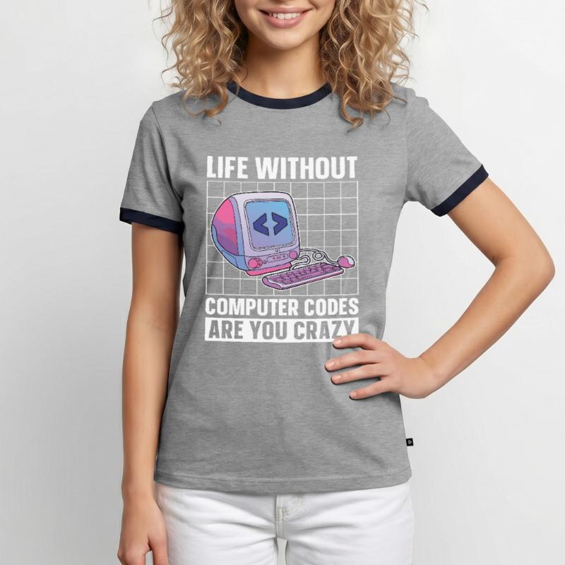 Programmer Coder Software Developer Men's Ringer Shirt