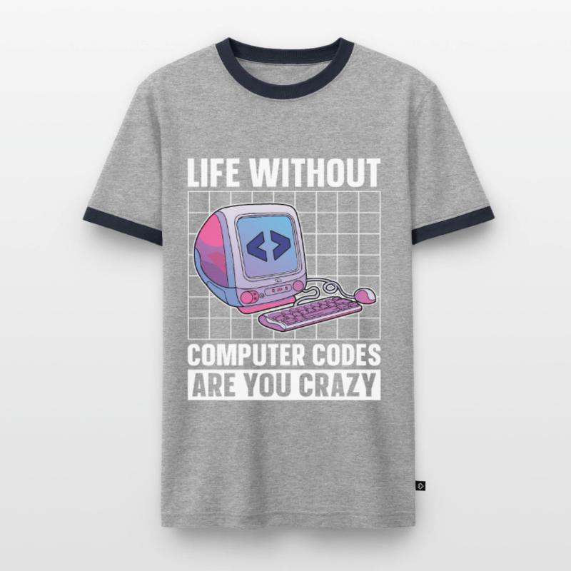 Programmer Coder Software Developer Men's Ringer Shirt