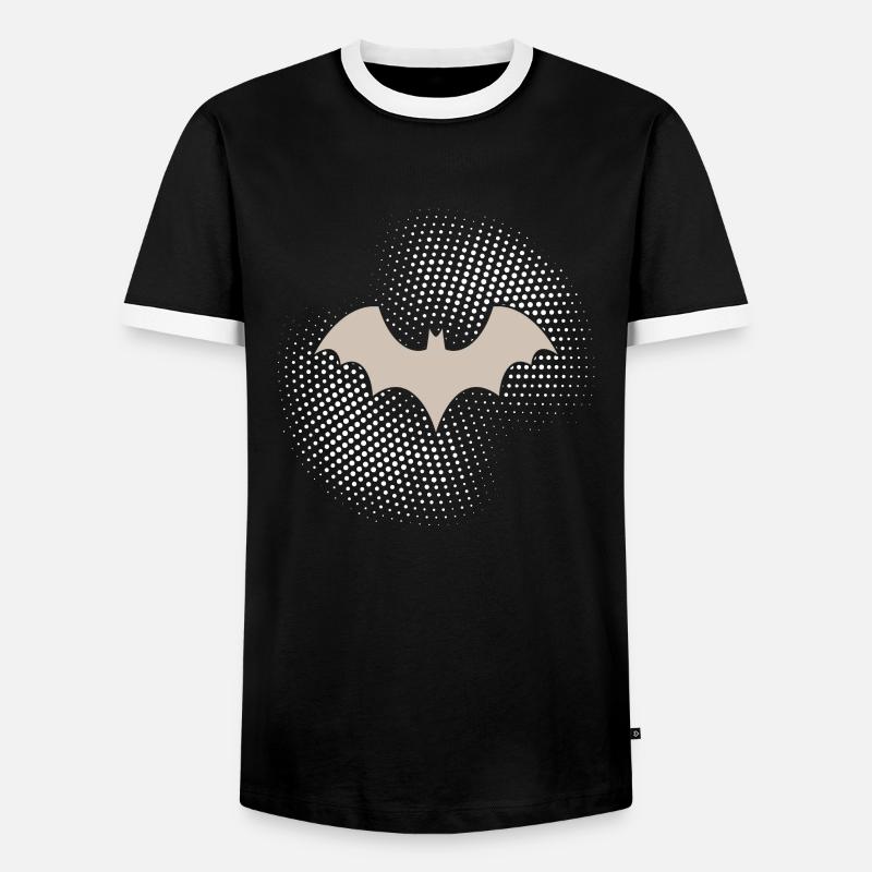 Bat - Men's Ringer Shirt - black/white