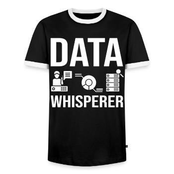 Data Scientist Data Science Science - T-shirt contrasté Homme - noir/blanc - Devant - AI Model Female 172 light (172cm) & AI Model Male 178 light (178cm)