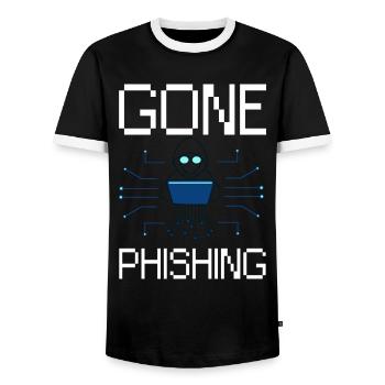 Piratage informatique de sécurité éthique - T-shirt contrasté Homme - noir/blanc - Devant - AI Model Female 172 light (172cm) & AI Model Male 178 light (178cm)