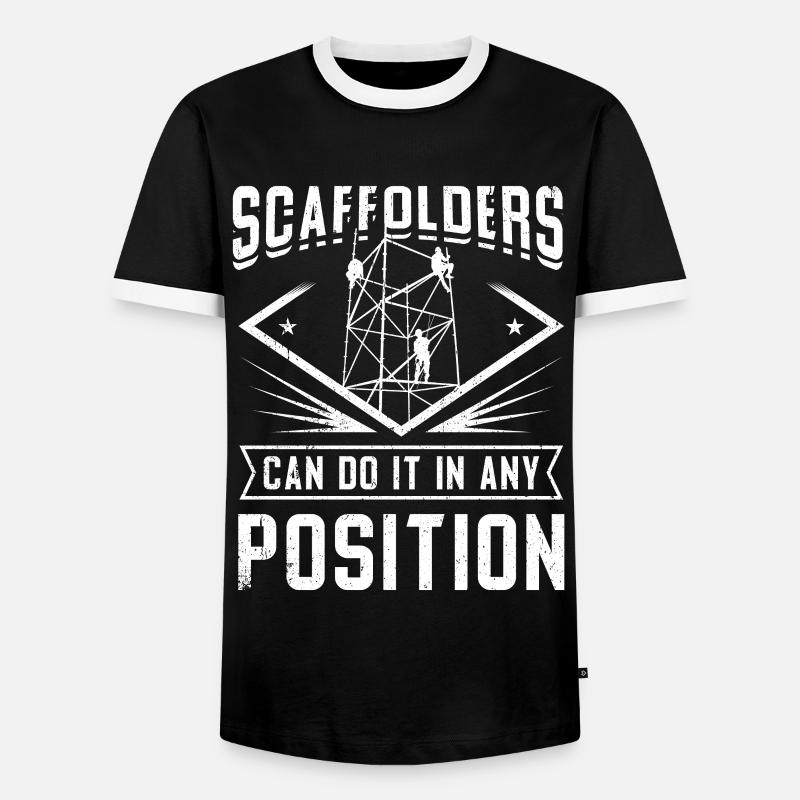 Constructeurs d’échafaudages - T-shirt contrasté Homme - noir/blanc