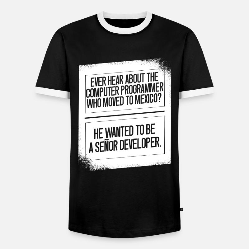 Programmierer Coder Software Entwickler - Männer Kontrast-T-Shirt - Schwarz/Weiß