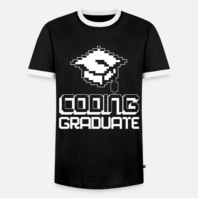 Programmer Coder Software Developer - Men's Ringer Shirt - black/white