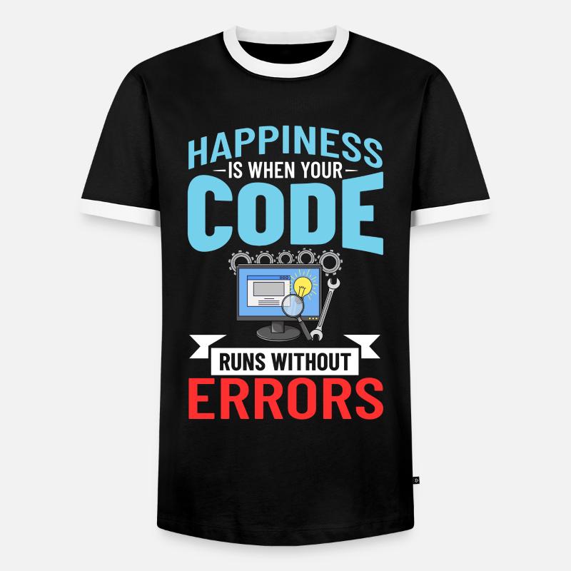 Software Entwicklung Softwareentwickler Entwickler - Männer Kontrast-T-Shirt - Schwarz/Weiß