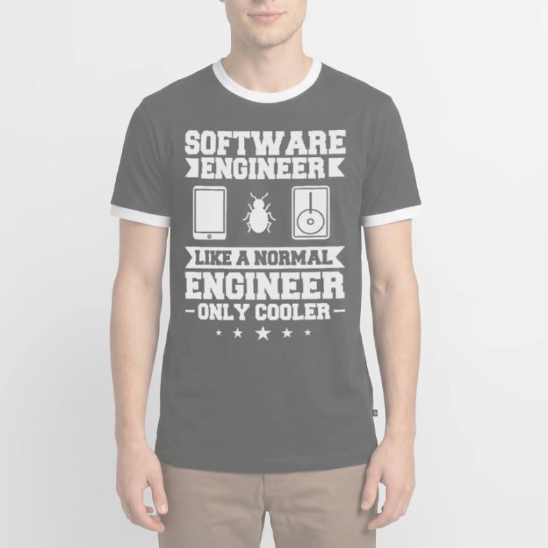 Software Engineering Softwaretechnik Ingenieur Männer Kontrast-T-Shirt