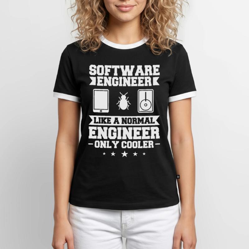 Software Engineering Softwaretechnik Ingenieur Männer Kontrast-T-Shirt
