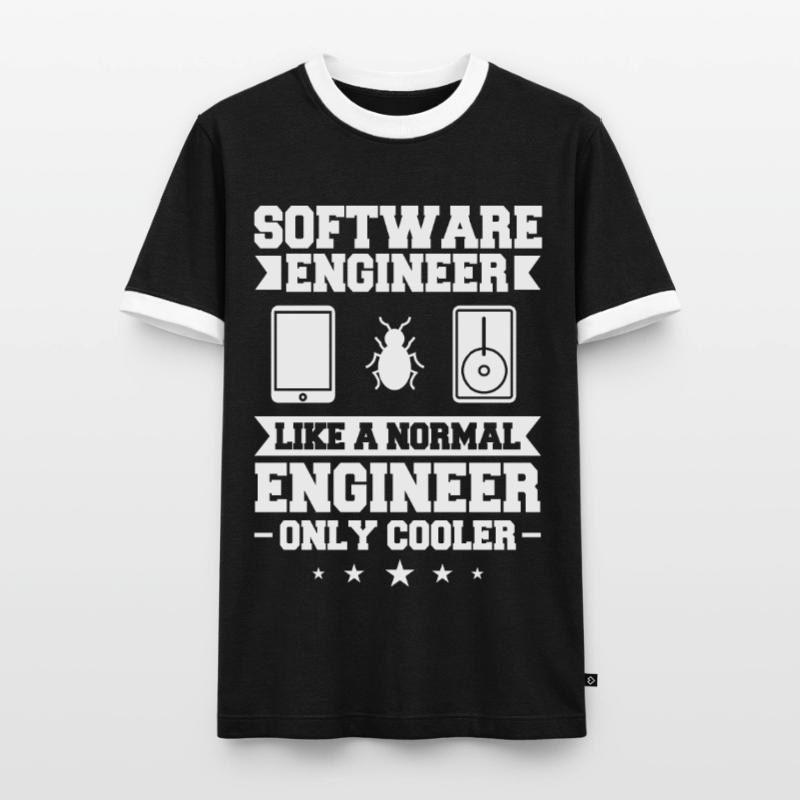 Software Engineering Softwaretechnik Ingenieur Männer Kontrast-T-Shirt