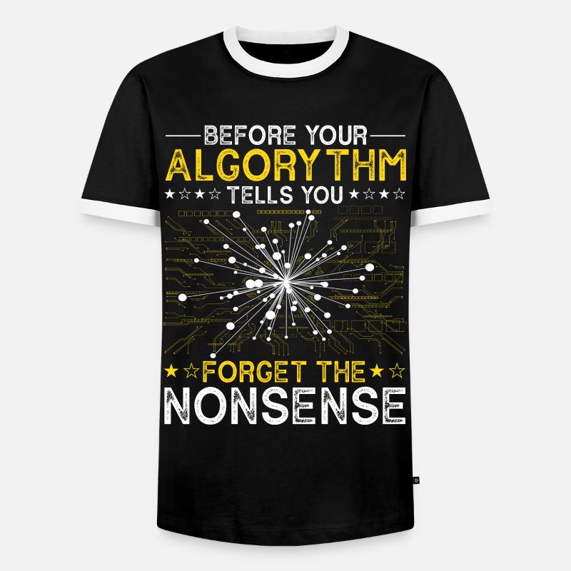 Artificial Intelligence Algorithm Programmer - Männer Kontrast-T-Shirt - Schwarz/Weiß
