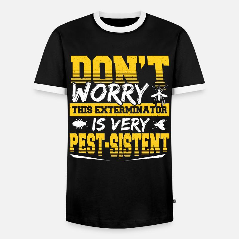 Schädlingsbekämpfungstechniker Design Für - Männer Kontrast-T-Shirt - Schwarz/Weiß
