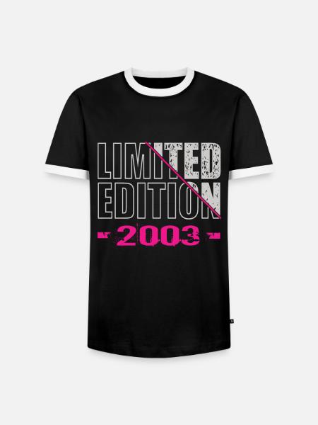 Édition limitée 2003 - T-shirt contrasté Homme - noir/blanc