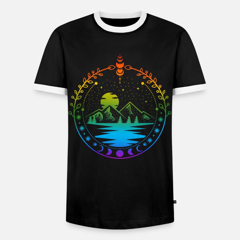Acotar LGBT Pride - Männer Kontrast-T-Shirt - Schwarz/Weiß