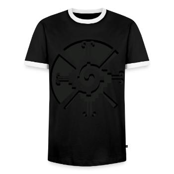 Hunab Ku Ometeotl Azteken Yucatec Maya Maya Inka - Männer Kontrast-T-Shirt - Schwarz/Weiß - Vorne - AI Model Female 172 light (172cm) & AI Model Male 178 light (178cm)