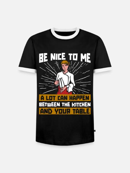 Kellner Kellnerin - Männer Kontrast-T-Shirt - Schwarz/Weiß