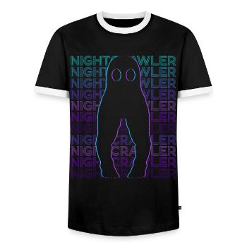 Fresno Nightcrawler Kryptoide Kryptozoologie - Männer Kontrast-T-Shirt - Schwarz/Weiß - Vorne - AI Model Female 172 light (172cm) & AI Model Male 178 light (178cm)