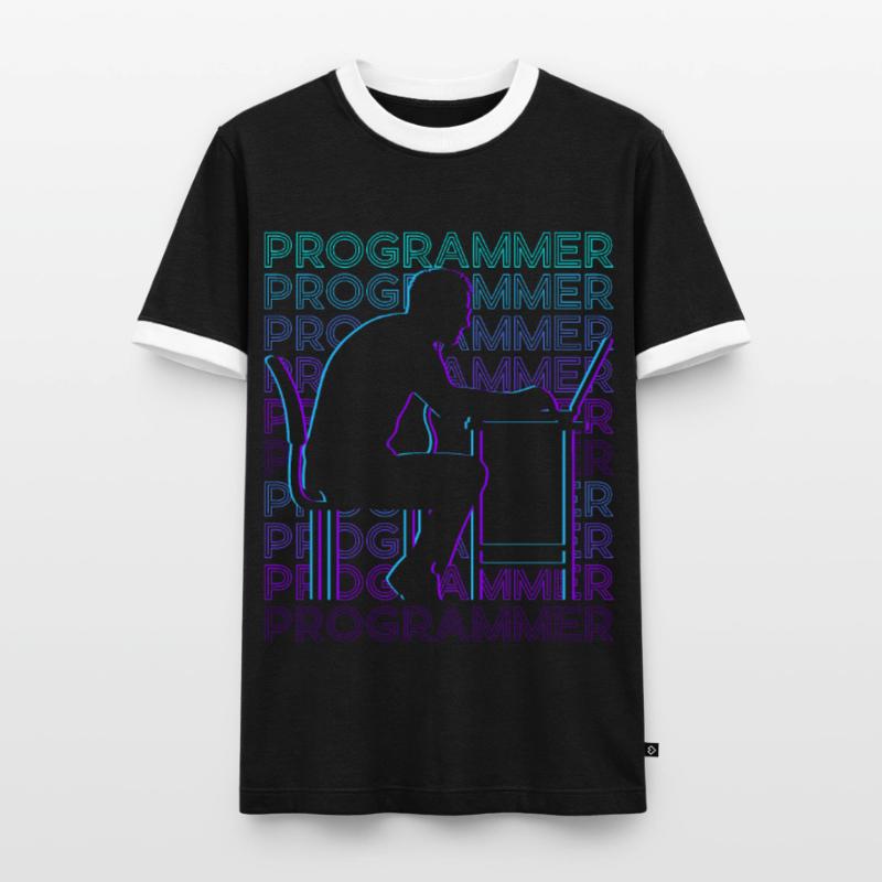 Programmierer Computerprogrammierung Kodierung Gee Männer Kontrast-T-Shirt