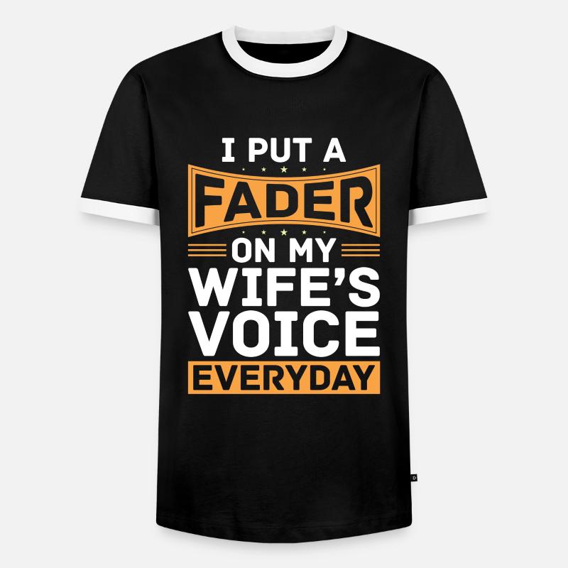 Tontechniker Sound Audio Engineer - Männer Kontrast-T-Shirt - Schwarz/Weiß