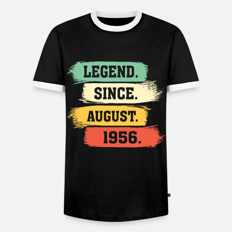 Legend since August 1956 - Men's Ringer Shirt - black/white