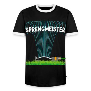 Sprengmeister Garten Schrebergärtner Hobbygärtner - Männer Kontrast-T-Shirt - Schwarz/Weiß - Vorne - AI Model Female 172 light (172cm) & AI Model Male 178 light (178cm)