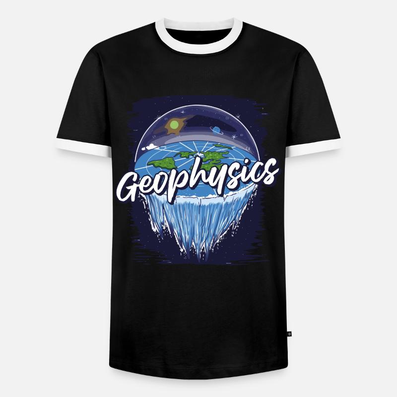 Physics Physicist - Men's Ringer Shirt - black/white