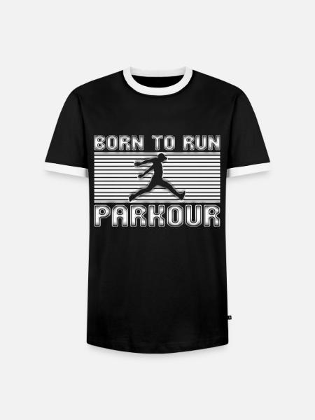 Parkour - Men's Ringer Shirt - black/white